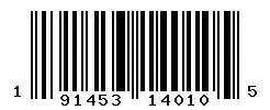 UPC 191453140105 barcode image