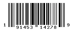 UPC 191453142789 barcode image