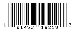 UPC 191453162183 barcode image