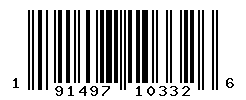 upc 191497103326 barcode image