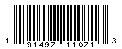 UPC barcode 191497110713