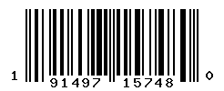 UPC barcode number 191497157480