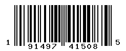 191497415085 barcode