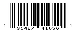 191497416501 barcode