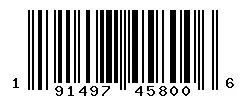 191497458006 barcode