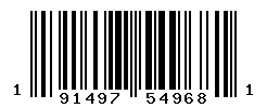 UPC barcode number 191497549681