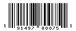 UPC barcode number 191497800751