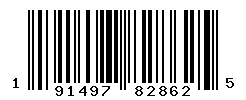 UPC barcode number 191497828625