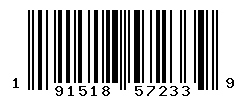 UPC barcode number 191518572339