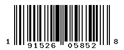 UPC barcode number 191526058528