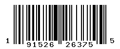 191526263755 barcode