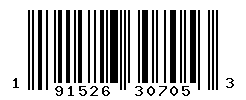 UPC barcode number 191526307053