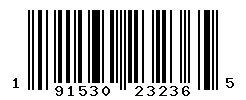 UPC barcode number 191530232365