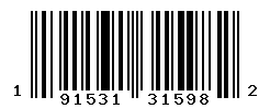 UPC barcode number 191531315982