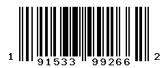 UPC barcode number 191533992662