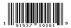 UPC barcode number 191537101619