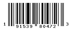 upc 191539804723 barcode image