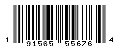 UPC barcode number 191565556764