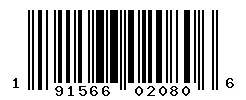 UPC barcode 191566020806