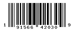UPC 191566420309 barcode image