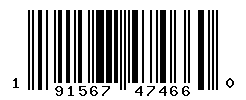 UPC barcode number 191567474660