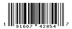 UPC 191607428547 barcode image