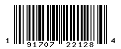 UPC barcode number 191707221284
