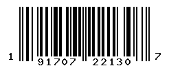 upc 191707221307 barcode image