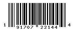 upc 191707221444 barcode image