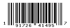 UPC barcode 191726414957