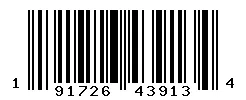 UPC barcode 191726439134