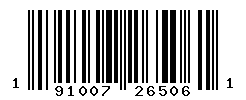 UPC barcode number 191726506010 lookup
