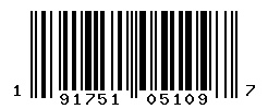 UPC barcode number 191751051097
