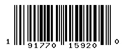 191770159200 barcode