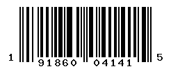 UPC barcode number 191860041415