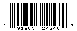 UPC barcode number 191869242486
