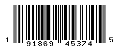 UPC barcode number 191869453745