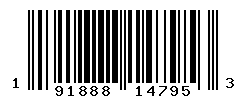 UPC barcode number 191888147953