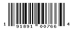 UPC barcode number 191891007664