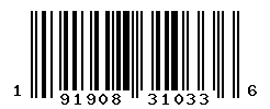 UPC barcode number 191908310336
