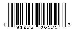 UPC barcode number 191935001313