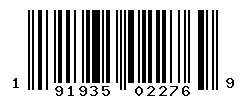 UPC barcode number 191935022769