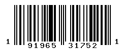 UPC barcode number 191965317521