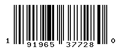 UPC barcode number 191965377280