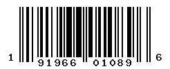 UPC barcode 191966010896