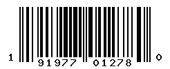 UPC barcode number 191977012780