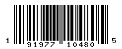 UPC barcode number 191977104805