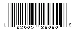 192005260609 barcode