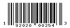 upc 192020002543 barcode image