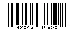 UPC barcode 192045368501